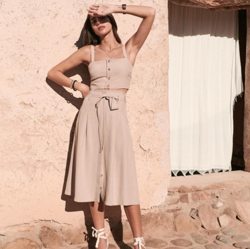 Sezane Jupe Amanda in Beige